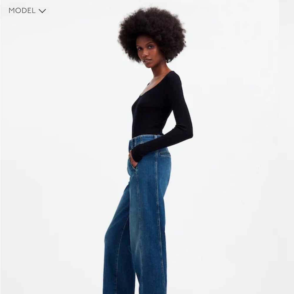 Madewell Tapered Denim Trousers in Calvert Wash - Picture 3 of 12